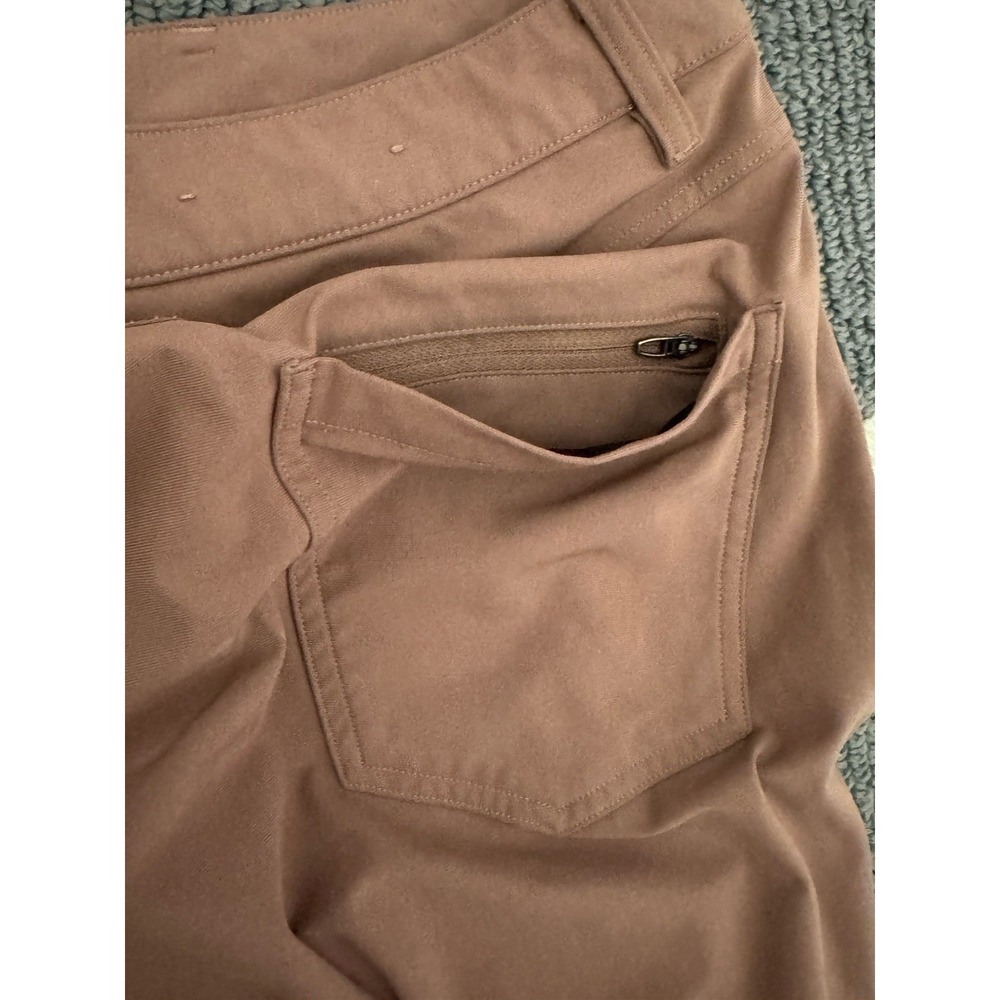 Lululemon ABC Classic-fit Trouser Brown 34x31 Pants Warpstream Dark Forest - Picture 4 of 5